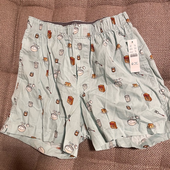 J. Crew Light Blue Printed boxer Sleep Shorts - Picture 4 of 4